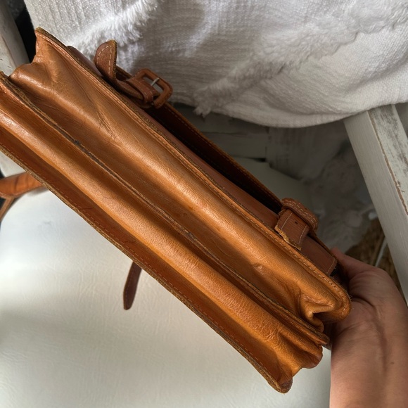 Tan Leather vintage Bag